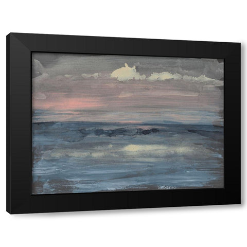 Breaking Sea II Black Modern Wood Framed Art Print with Double Matting by Goldberger, Jennifer