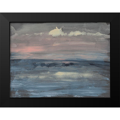 Breaking Sea II Black Modern Wood Framed Art Print by Goldberger, Jennifer