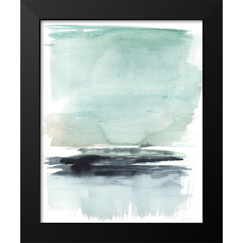 Teal Moor I Black Modern Wood Framed Art Print by Goldberger, Jennifer