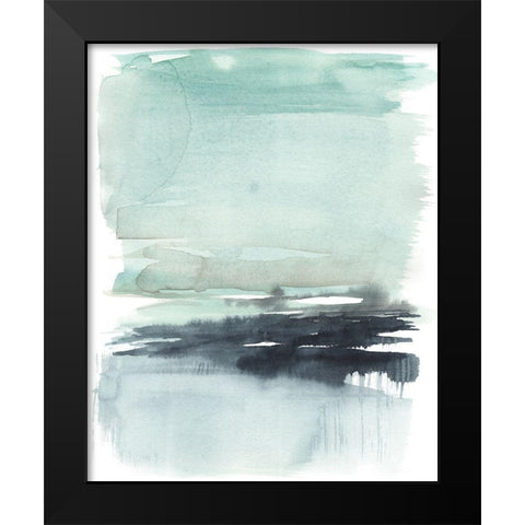 Teal Moor II Black Modern Wood Framed Art Print by Goldberger, Jennifer