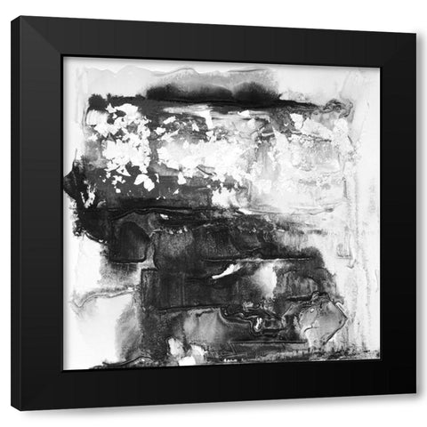 Travertine II Black Modern Wood Framed Art Print by Finch, Scherrer