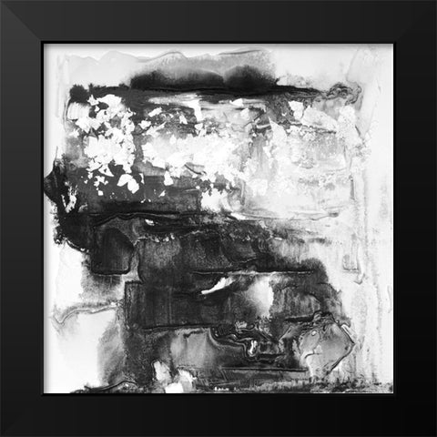 Travertine II Black Modern Wood Framed Art Print by Finch, Scherrer