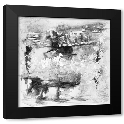 Travertine III Black Modern Wood Framed Art Print by Finch, Scherrer