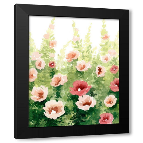 Sunlit Flora II Black Modern Wood Framed Art Print with Double Matting by Popp, Grace