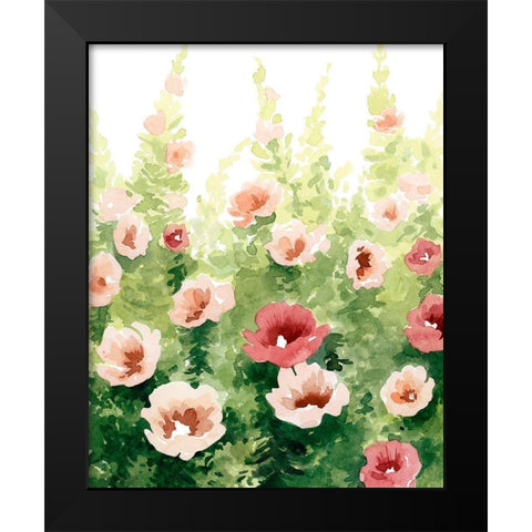 Sunlit Flora II Black Modern Wood Framed Art Print by Popp, Grace