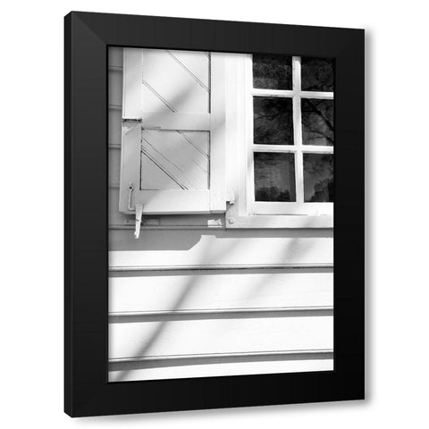 Black and White Windows and Shadows I Black Modern Wood Framed Art Print by DeNardo, Laura