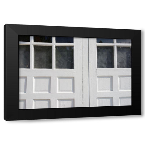 Black and White Windows and Shadows III Black Modern Wood Framed Art Print by DeNardo, Laura