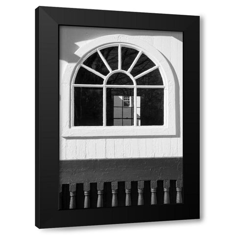 Black and White Windows and Shadows IV Black Modern Wood Framed Art Print by DeNardo, Laura