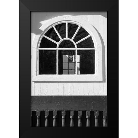 Black and White Windows and Shadows IV Black Modern Wood Framed Art Print by DeNardo, Laura