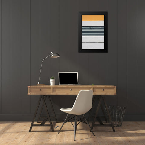Beachtown Blues III Black Modern Wood Framed Art Print by DeNardo, Laura