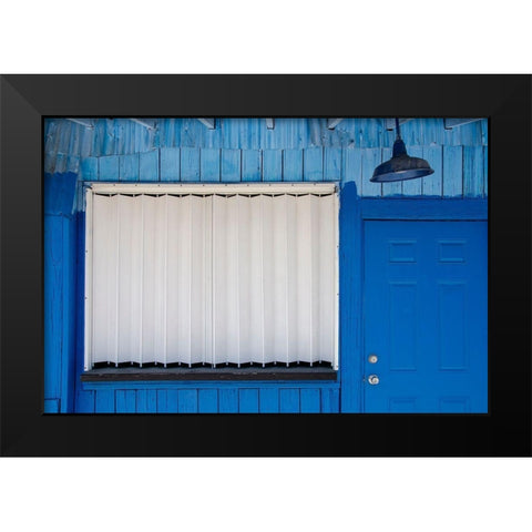 Beachtown Blues VI Black Modern Wood Framed Art Print by DeNardo, Laura