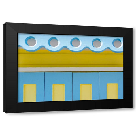 Beachtown Blues VII Black Modern Wood Framed Art Print by DeNardo, Laura