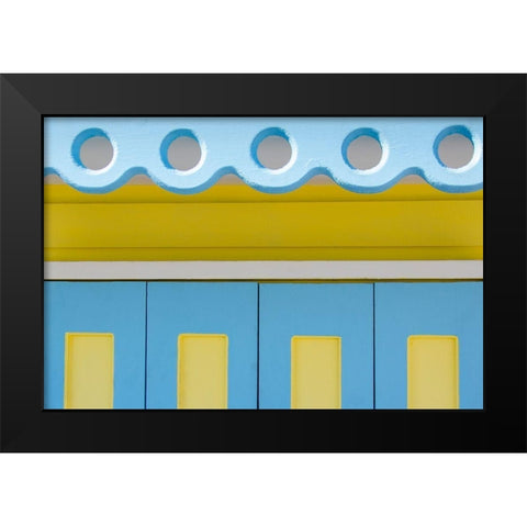 Beachtown Blues VII Black Modern Wood Framed Art Print by DeNardo, Laura