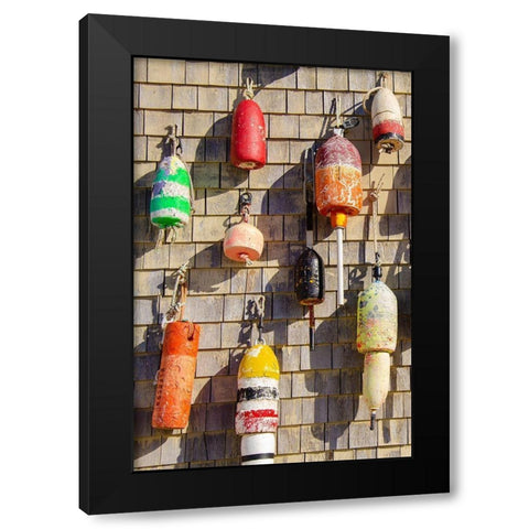 Coastal Trappings I Black Modern Wood Framed Art Print with Double Matting by DeNardo, Laura