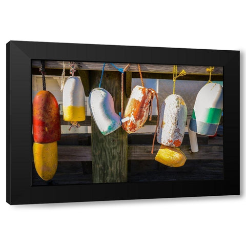 Coastal Trappings III Black Modern Wood Framed Art Print with Double Matting by DeNardo, Laura