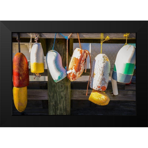 Coastal Trappings III Black Modern Wood Framed Art Print by DeNardo, Laura
