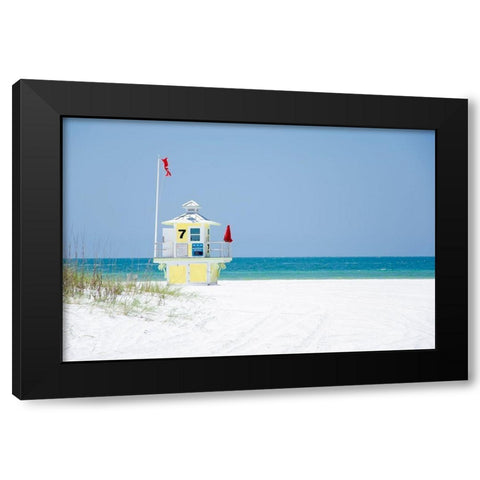 Coastal Hut I Black Modern Wood Framed Art Print with Double Matting by DeNardo, Laura