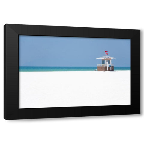 Coastal Hut II Black Modern Wood Framed Art Print by DeNardo, Laura