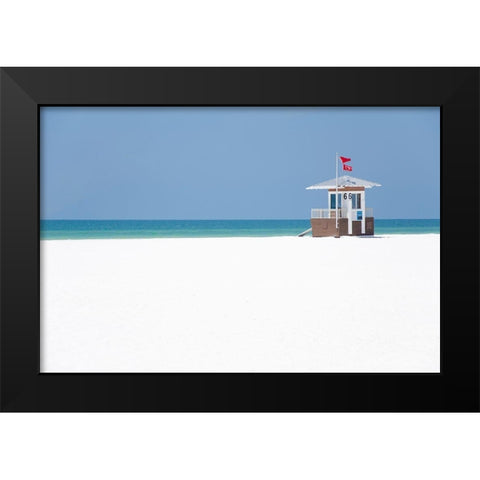 Coastal Hut II Black Modern Wood Framed Art Print by DeNardo, Laura