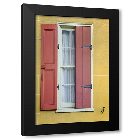 Pastel Windows II Black Modern Wood Framed Art Print with Double Matting by DeNardo, Laura
