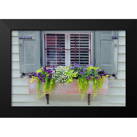 Pastel Windows IV Black Modern Wood Framed Art Print by DeNardo, Laura
