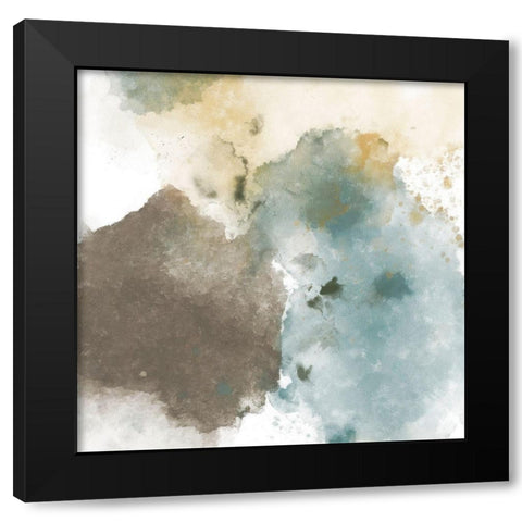 Fading Pieces II Black Modern Wood Framed Art Print by Saunders, Alonzo