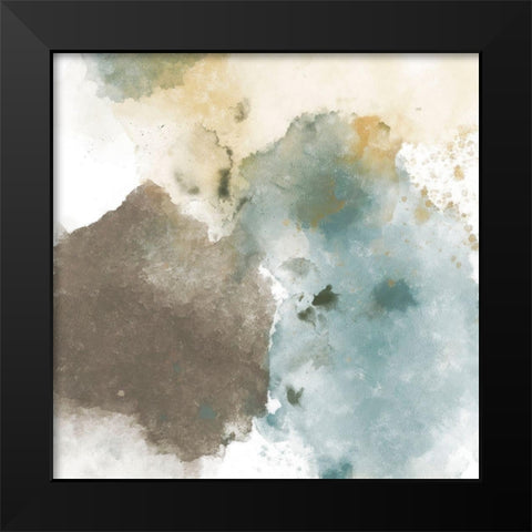 Fading Pieces II Black Modern Wood Framed Art Print by Saunders, Alonzo