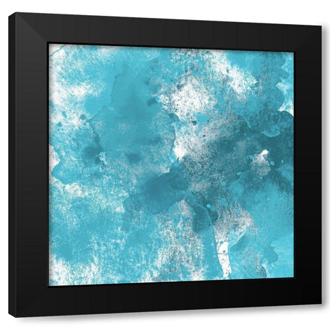 Cool Contemplation I Black Modern Wood Framed Art Print with Double Matting by Saunders, Alonzo