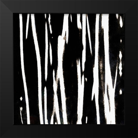 Streaking Paths I Black Modern Wood Framed Art Print by Saunders, Alonzo
