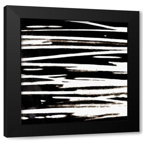 Streaking Paths III Black Modern Wood Framed Art Print with Double Matting by Saunders, Alonzo