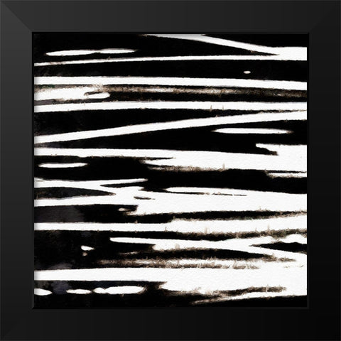 Streaking Paths III Black Modern Wood Framed Art Print by Saunders, Alonzo