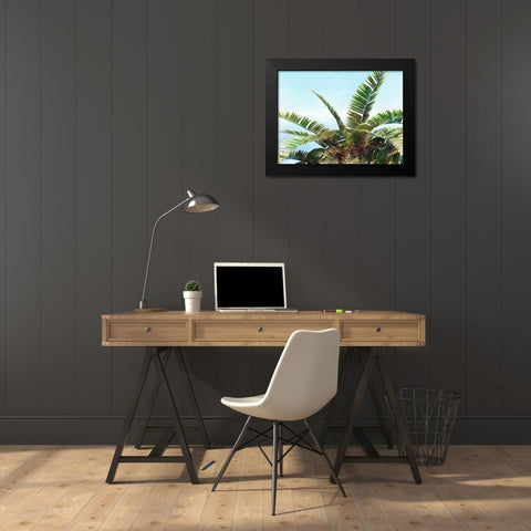 Pleasant Palms I Black Modern Wood Framed Art Print by Saunders, Alonzo