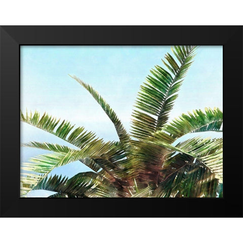Pleasant Palms I Black Modern Wood Framed Art Print by Saunders, Alonzo