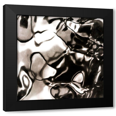 Shimmering Glow I Black Modern Wood Framed Art Print by Saunders, Alonzo