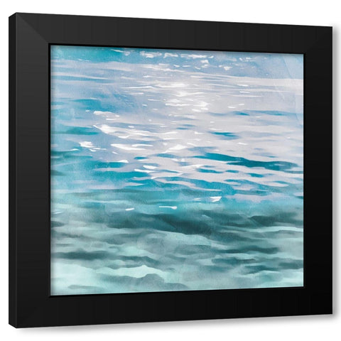 Shimmering Waters I Black Modern Wood Framed Art Print by Saunders, Alonzo