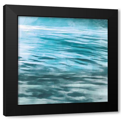 Shimmering Waters II Black Modern Wood Framed Art Print by Saunders, Alonzo