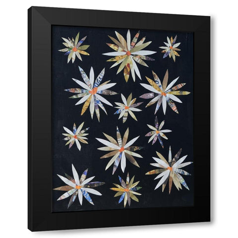 Starburst Too I Black Modern Wood Framed Art Print with Double Matting by Avondet, Natalie