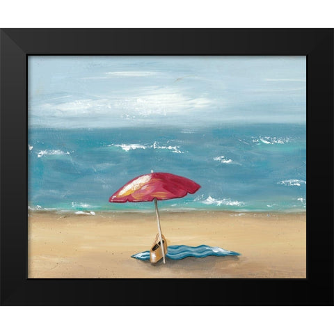 By the Beach I Black Modern Wood Framed Art Print by Reynolds, Jade
