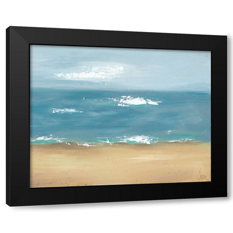 By the Beach II Black Modern Wood Framed Art Print with Double Matting by Reynolds, Jade