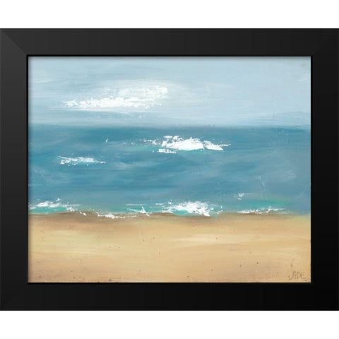 By the Beach II Black Modern Wood Framed Art Print by Reynolds, Jade