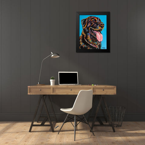 Labs I Black Modern Wood Framed Art Print by Vitaletti, Carolee