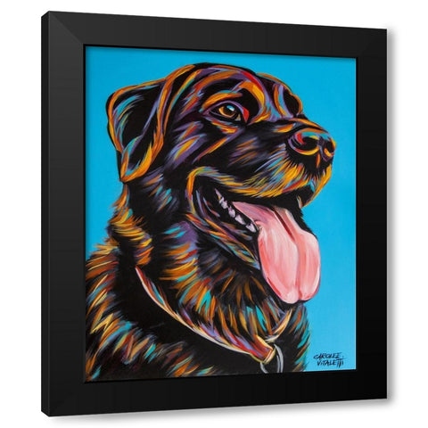 Labs I Black Modern Wood Framed Art Print by Vitaletti, Carolee