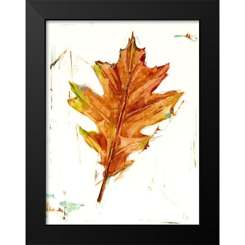 Autumn Leaf Study II Black Modern Wood Framed Art Print by Harper, Ethan
