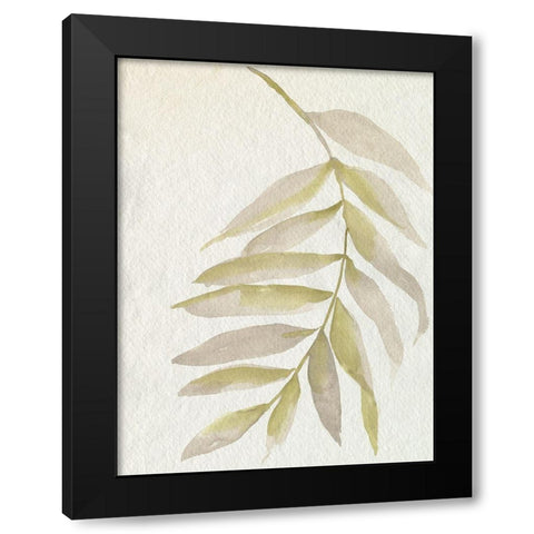 Whispering Palm I Black Modern Wood Framed Art Print with Double Matting by Goldberger, Jennifer