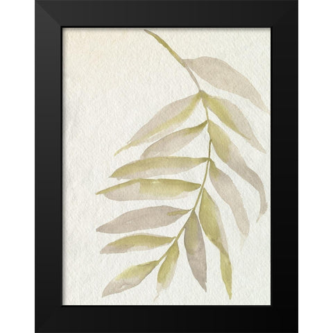 Whispering Palm I Black Modern Wood Framed Art Print by Goldberger, Jennifer