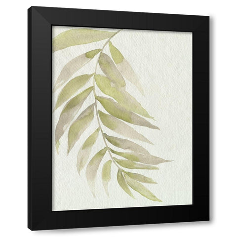 Whispering Palm II Black Modern Wood Framed Art Print with Double Matting by Goldberger, Jennifer