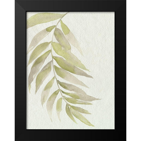 Whispering Palm II Black Modern Wood Framed Art Print by Goldberger, Jennifer