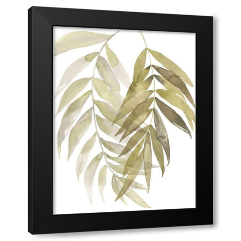 Palm Embrace I Black Modern Wood Framed Art Print by Goldberger, Jennifer