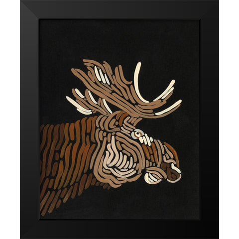 Forest Dweller I Black Modern Wood Framed Art Print by Moore, Regina