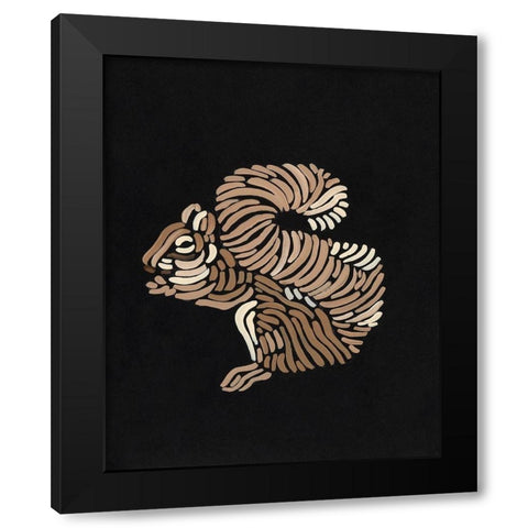 Forest Dweller II Black Modern Wood Framed Art Print by Moore, Regina
